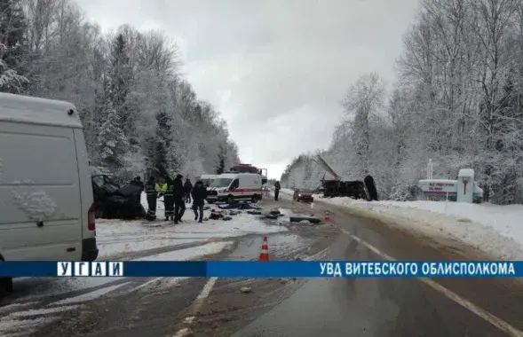 ДТП на выезде из Витебского района
