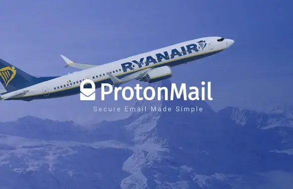 Protonmail и Ryanair / коллаж Еврорадио