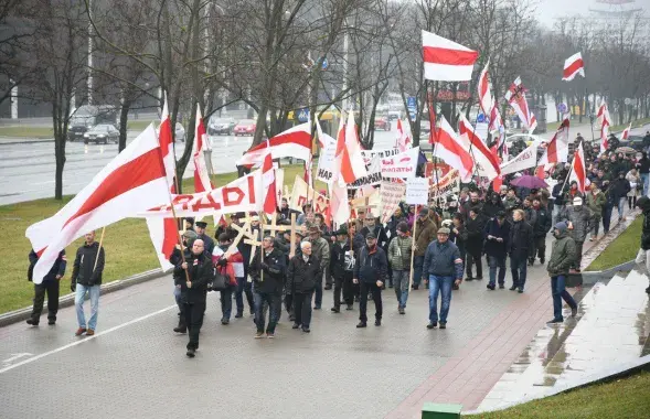 Колонна стартовала с Парка Челюскинцев / Роман Протасевич, Еврорадио