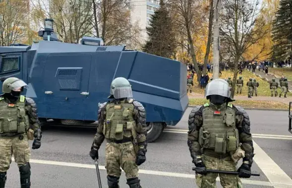 Силовики на улицах Минска / Еврорадио, архивное фото