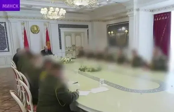 Совещание силовиков у Александра Лукашенко / кадр с БТ​
