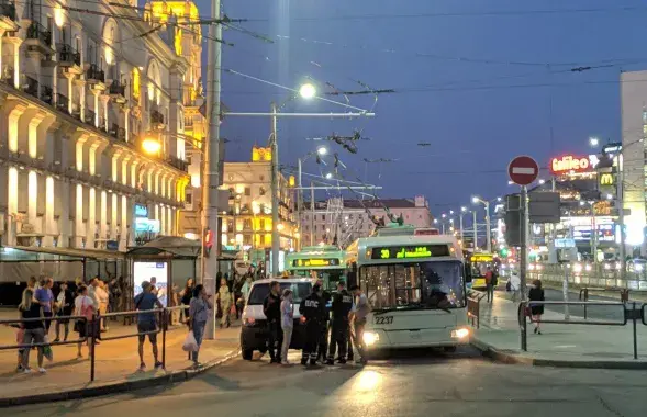 Авария на Привокзальной площади в Минске / Роман Протасевич, Еврорадио​