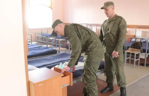 Навабранец у беларускім войску / t.me/modmilby
