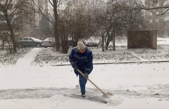 Уборка снега в Минске