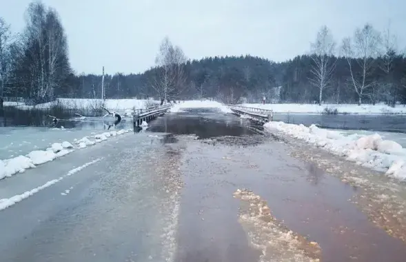 Мост каля вёскі Скварск у Чавускім раёне