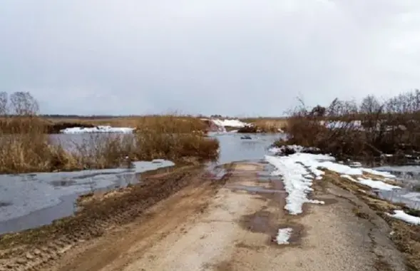 Звычайна мост падтапляецца вясной