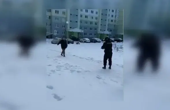 В Гродно милиция задерживала мужчину с ножом