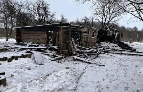 Пажар у майстэрні гусляў