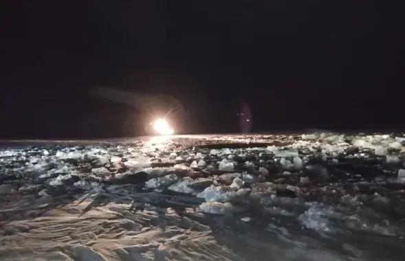 На месте падения вертолета Ми-8
