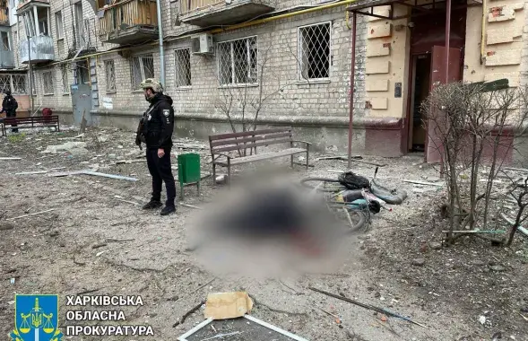 Последствия бомбардировки Харькова
