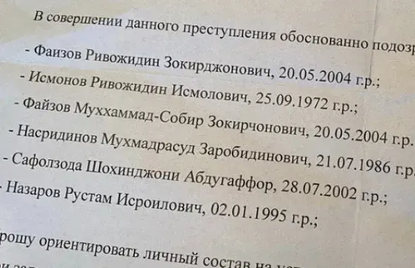 Та самая ориентировка
