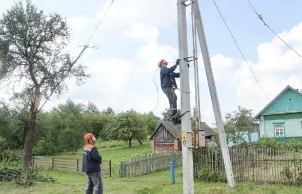 Працягваюцца аднаўленчыя работы пасля непагадзі на поўдні Беларусі
