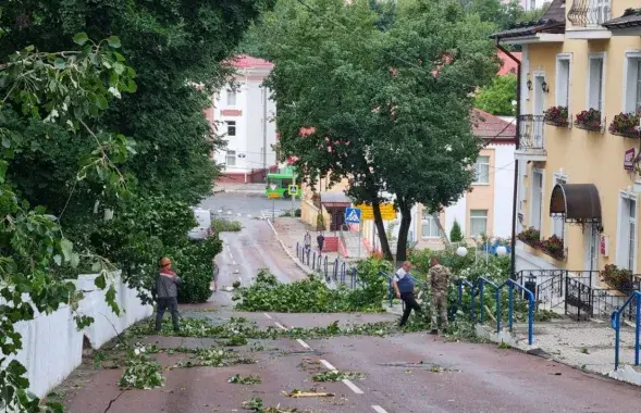 Ураганы моцна ўдарылі па Беларусі
