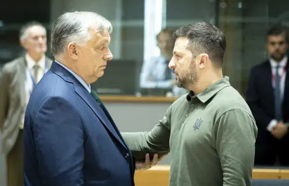Віктар Орбан і Уладзімір Зяленскі
