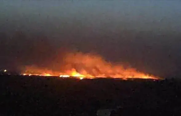 Пожар на военном складе в Котлубани
