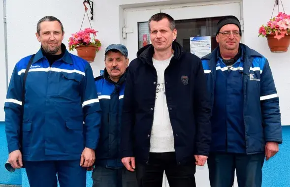 Ганаровы грамадзянін Ушацкага раёна Генадзь Арлоўскі — крайні злева
