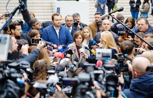 Прэзідэнтка Малдовы Мая Санду
