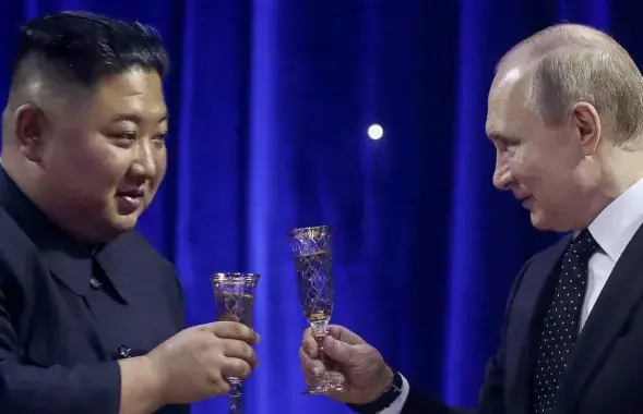 Ким Чен Ын и Владимир Путин
