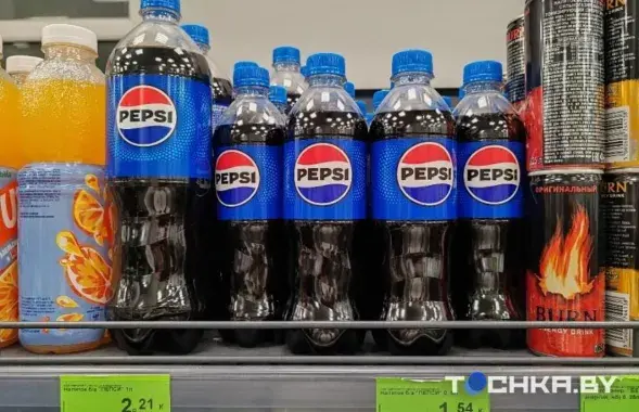 Pepsi без цукру знікае ў беларускіх крамах
