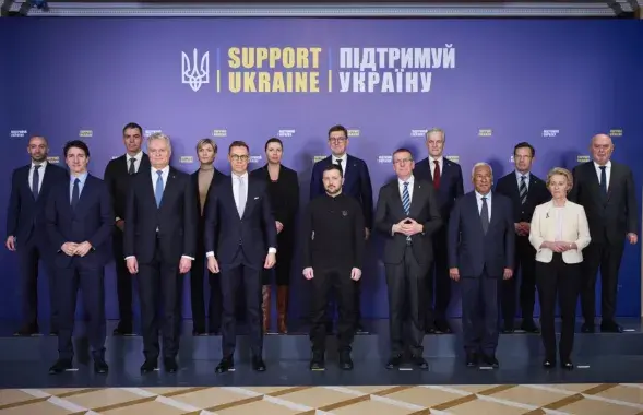 Удзельнікі сустрэчы ў Кіеве, 24 лютага 2025-га
