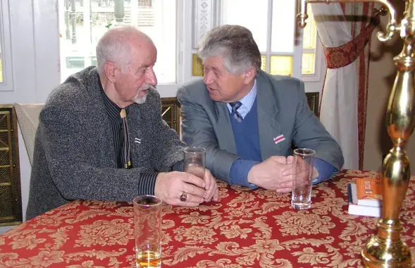 Рыгор Барадулін і Іосіф Навумчык
