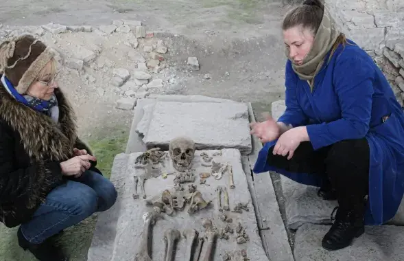 В археологическом музее
