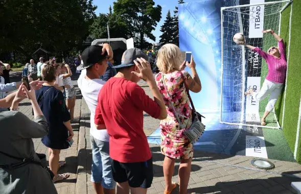 Минск во время праздника города
