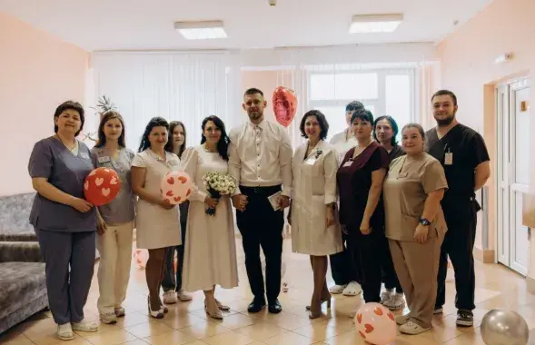 Свадьба в больнице в Гродно
