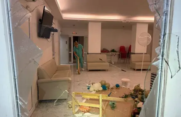 Вынік расійскага ўдару па Адэсе
