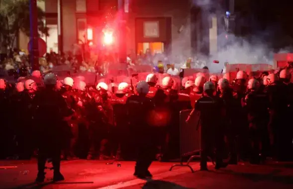 Протесты в Сербии
