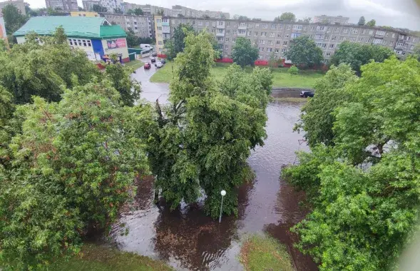 Ливень в Гомеле
