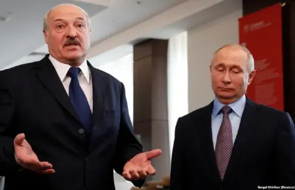 Аляксандр Лукашэнка і Уладзімір Пуцін

