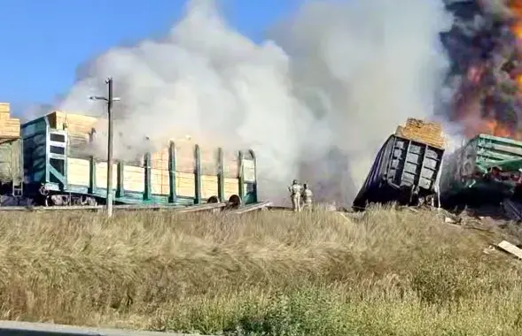 Чыгуначная аварыя пад Смаленскам
