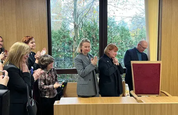 Падчас суда па справе Нэлі Ваданосавай
