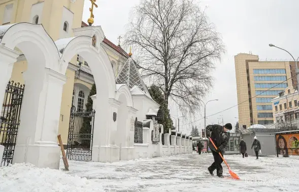 Зимняя погода в Минске
