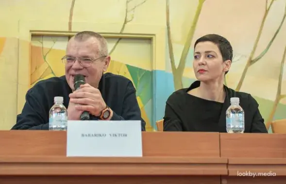 Віктар Бабарыка і Марыя Калеснікава
