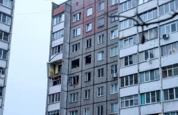 Гомельский дом, где произошел взрыв
