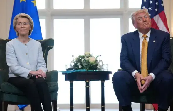 Урсула фон дер Ляйен и Дональд Трамп
