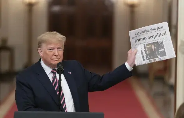 Прэзідэнт ЗША Дональд Трамп
