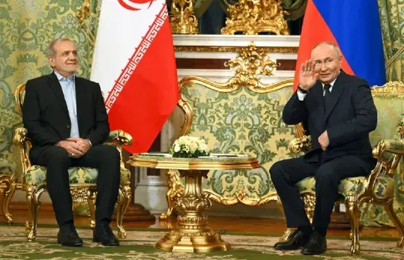 Масуд Пезешкіян і Уладзімір Пуцін&nbsp;
