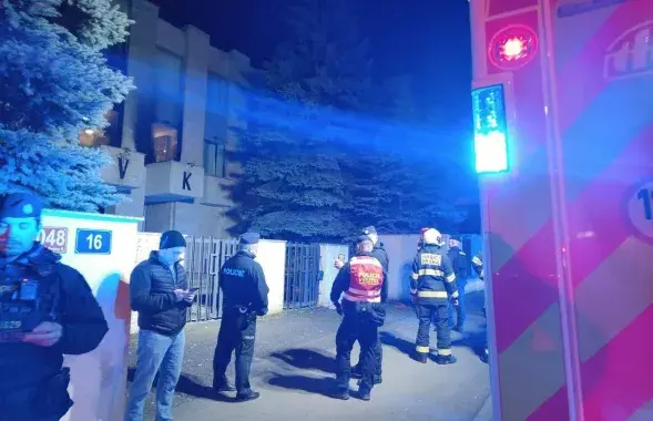 "Русский дом" в Праге после инцидента

