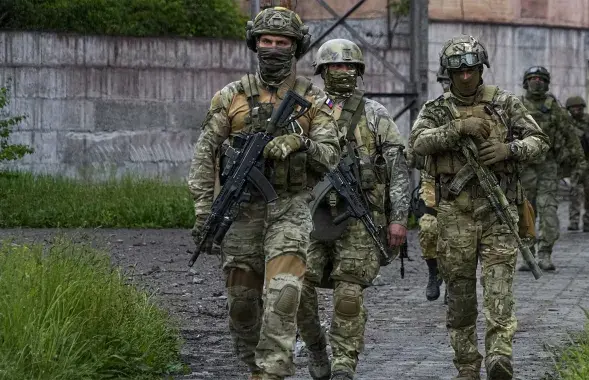 Расійскія вайскоўцы на акупаванай тэрыторыі Украіны / AP
