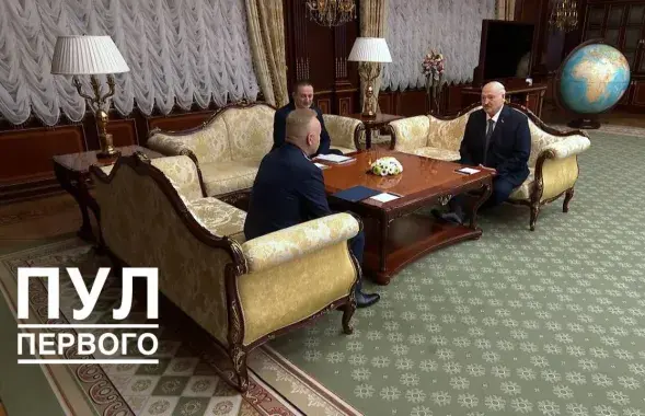 Аляксандр Лукашэнка і Дзмітрый Мазепін
