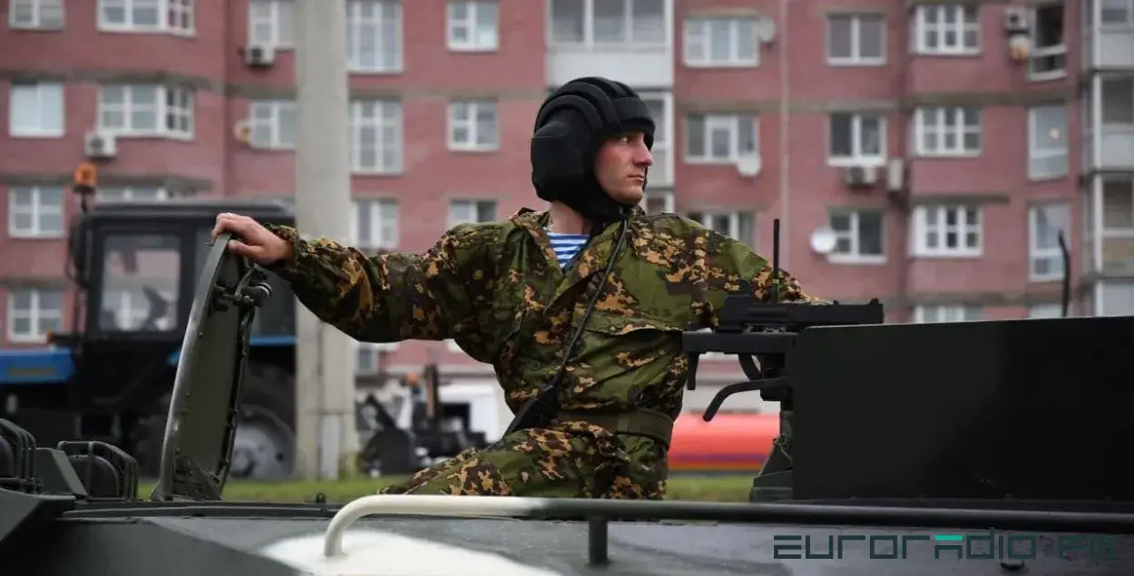 Вайсковец на "брані" / Еўрарадыё
