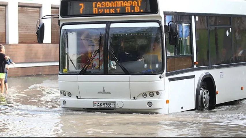 Патоп у Брэсце (фота, відэа)