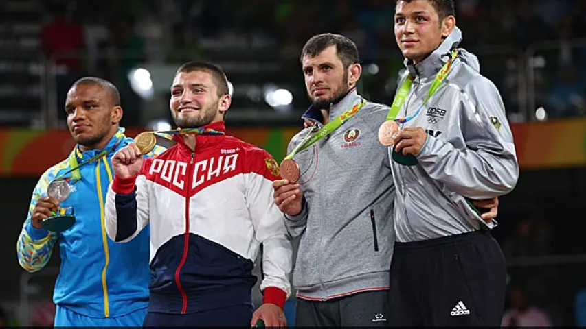 Беларускі барэц Джавід Гамзатаў заваяваў бронзу Алімпіяды ў Рыа (фота)