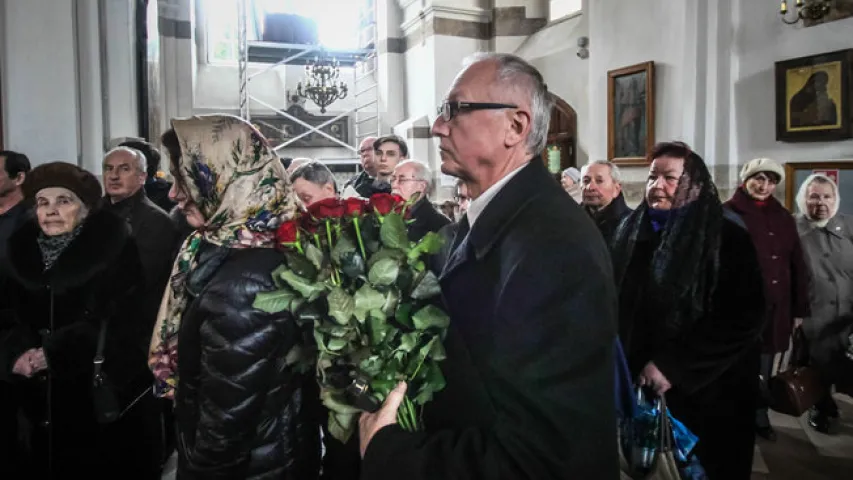 Фотафакт: развітацца з Нілам Гілевічам прыйшлі два міністры