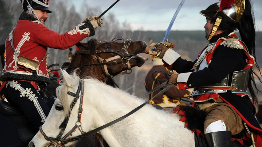 Пад Барысавам рэканструявалі бітву 1812 года (фота)