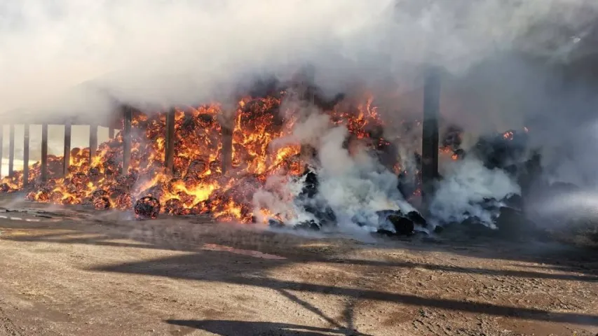 Пажар на льнозаводзе ў Віцебскай вобласці