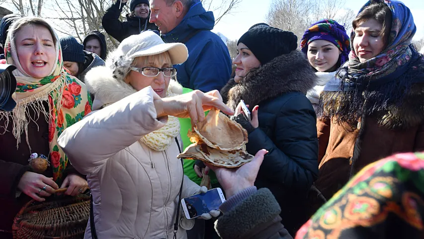 Як пад Мінскам адсвяткавалі Масленіцу